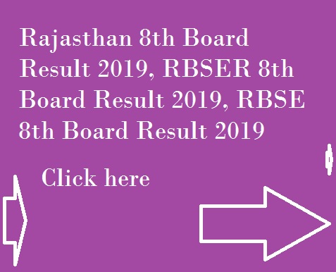 Rajasthan 8th Board Result 2019 Name Wise